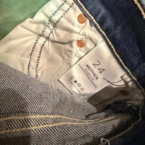 MOTHER SUPERIOR jeans Lava Lamp 24 The Trasher Flood style NEW high waisted - Picture 9 of 16